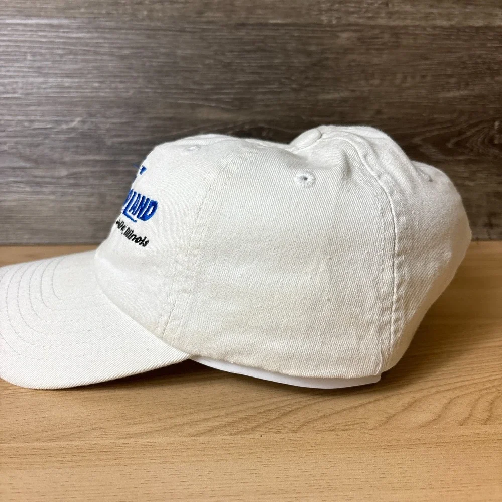 Chicagoland Speedway Hat Cap Strap Back Youth White Joliet Adjustable